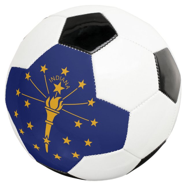 Balón De Fútbol Gráfico dinámico de la bandera del estado de India (Tres cuartos)
