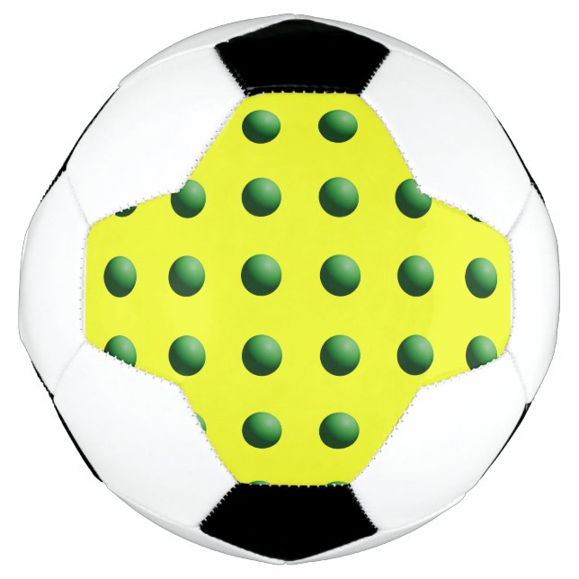 Balón De Fútbol Green Spheres on Yellow  (Anverso)
