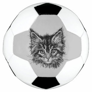 Balón De Fútbol Gris negro y blanco