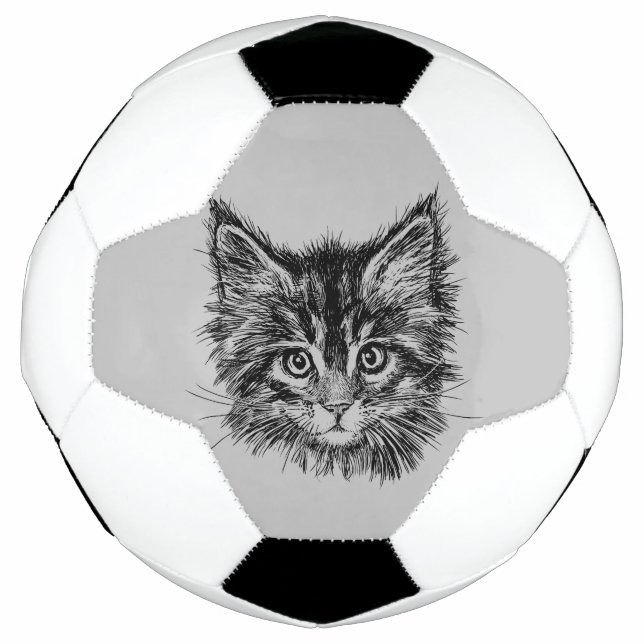 Balón De Fútbol Gris negro y blanco (Anverso)