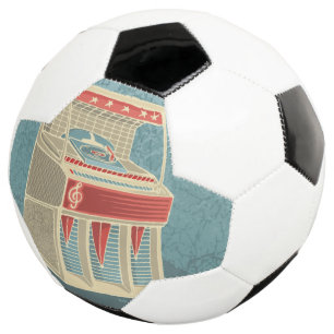 Balón De Fútbol Grunge Jukebox