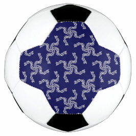 Balón De Fútbol Guirnalda de Navidad Azul, Decoración de Navidad, 