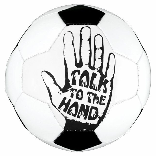 Balón De Fútbol Hablar Con La Mano (Anverso)