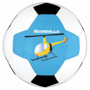 Balón De Fútbol Helicóptero de personalizado alegre amarillo lindo