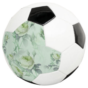 Balón De Fútbol Hermosa Floral Vintage
