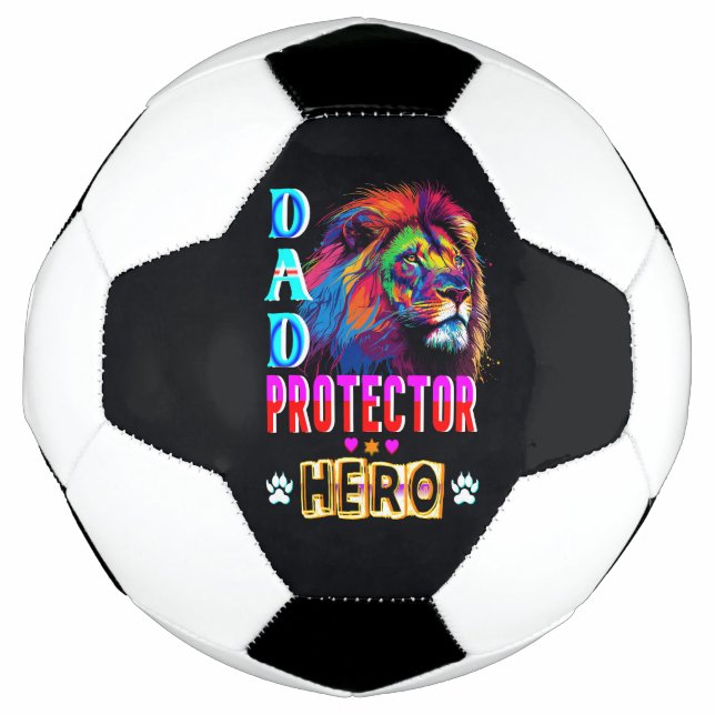 Balón De Fútbol Héroe del protector de papá (Anverso)