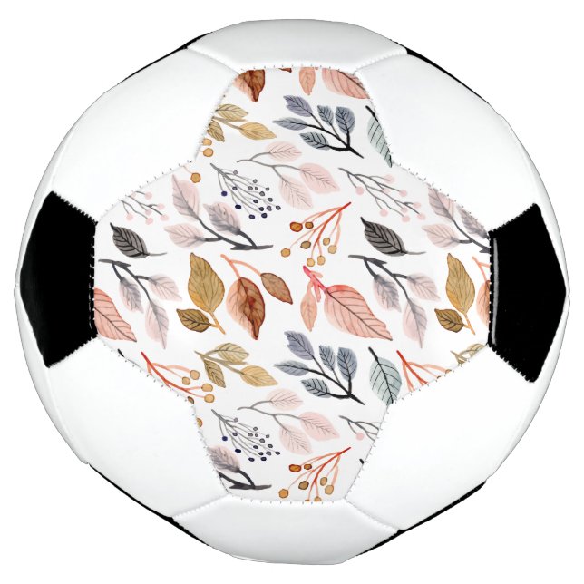 Balón De Fútbol hojas de árbol (Girado)