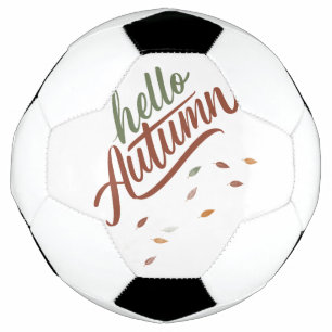 Balón De Fútbol Hola otoño