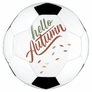 Balón De Fútbol Hola otoño