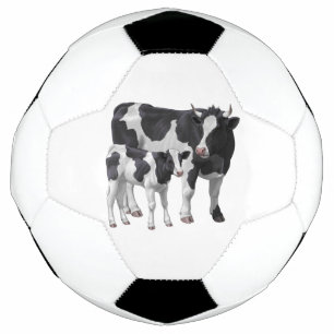 Balón De Fútbol Holstein Cow & Cute Calf