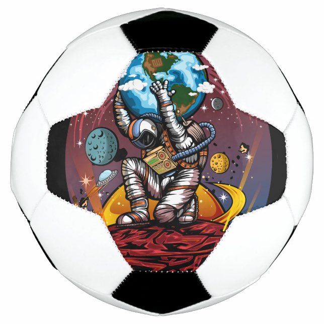Balón De Fútbol Hombre del espacio de Atlas (Anverso)