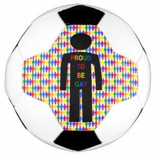 Balón De Fútbol Hombre gay LGBTQ Silhouette y hombres arcoiris