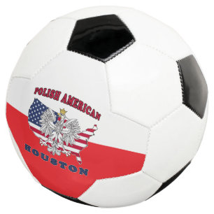 Balón De Fútbol Houston Texas Polaco Americano