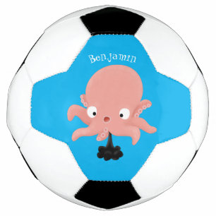Balón De Fútbol Humor de personalizado de pulpo de bebé de color r