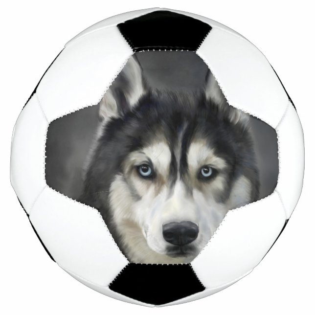 Balón De Fútbol Husky Dog Big Dog Animal Mascota (Anverso)