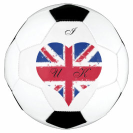 Balón De Fútbol I Heart UK England Bandera británica
