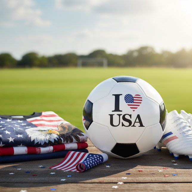 BALÓN DE FÚTBOL "I ❤️ USA" ("I ❤️ USA" SOCCER BALL)