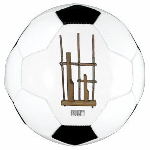 Balón De Fútbol Ilustracion de Angklung personalizado