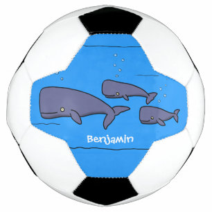 Balón De Fútbol Ilustracion de ballenas personalizados migratorias