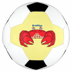 Balón De Fútbol Ilustracion de cangrejo rojo
