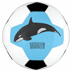 Balón De Fútbol Ilustración de dibujos animados de orca