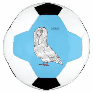 Balón De Fútbol Ilustración de dibujos animados de paloma jacobina