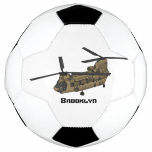 Balón De Fútbol Ilustracion de helicópteros militares de Chinook