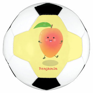 Balón De Fútbol Ilustracion de personalizado amarillo de mango ale