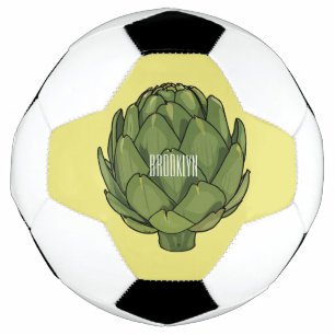 Balón De Fútbol Ilustracion de personalizado Artichoke