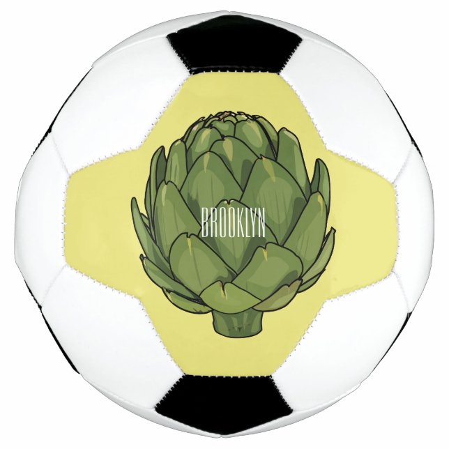 Balón De Fútbol Ilustracion de personalizado Artichoke (Anverso)