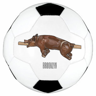 Balón De Fútbol Ilustracion de personalizado asado de cerdo / cerd