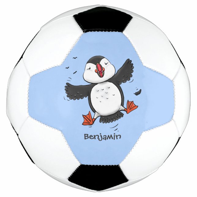 Balón De Fútbol Ilustracion de personalizado azul del ataúd flotan (Anverso)
