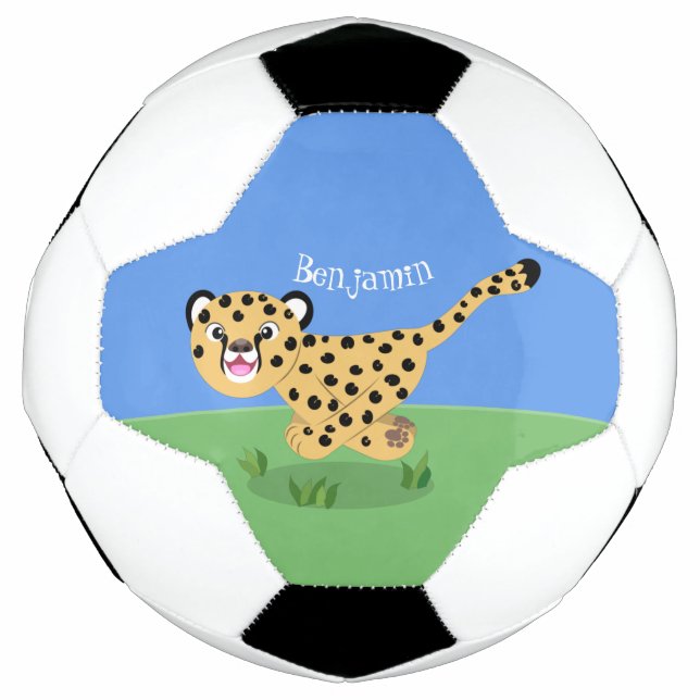 Balón De Fútbol Ilustracion de personalizado con queso lindo (Anverso)