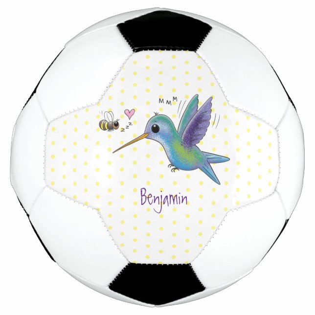 Balón De Fútbol Ilustracion de personalizado de abejas (Anverso)