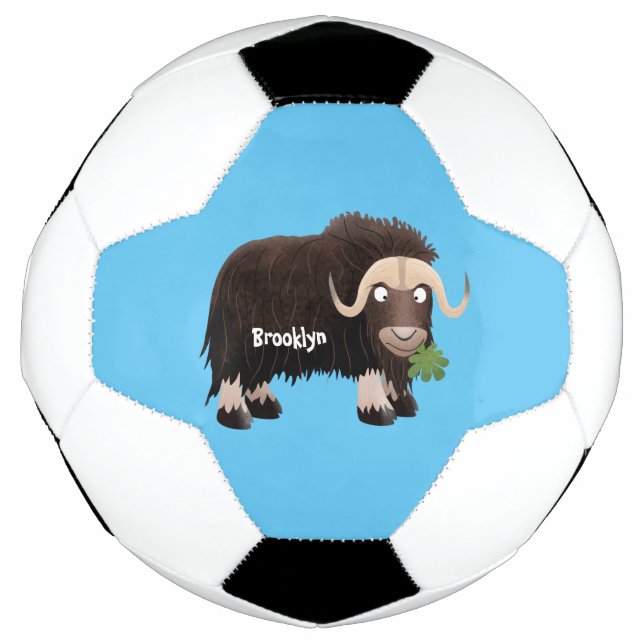 Balón De Fútbol Ilustracion de personalizado de buey hongo (Anverso)