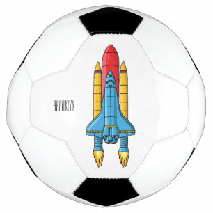 Balón De Fútbol Ilustracion de personalizado de buques de cohetes