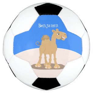 Balón De Fútbol Ilustracion de personalizado de camello alegre y s