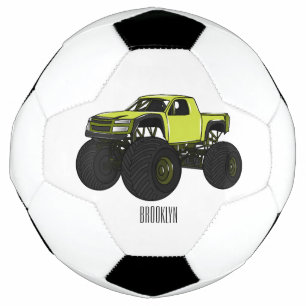 Balón De Fútbol Ilustracion de personalizado de camión de monstruo