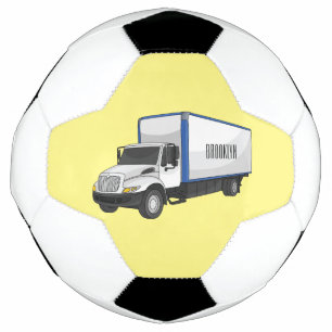 Balón De Fútbol Ilustracion de personalizado de camiones de cajas