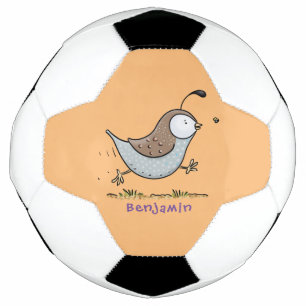 Balón De Fútbol Ilustracion de personalizado de codorniz de califo