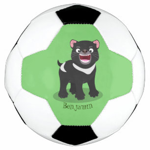 Balón De Fútbol Ilustracion de personalizado de demonio de Tasmani