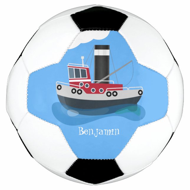Balón De Fútbol Ilustracion de personalizado de embarcaciones de a (Anverso)
