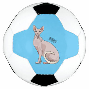Balón De Fútbol Ilustracion de personalizado de gatos Sfinx