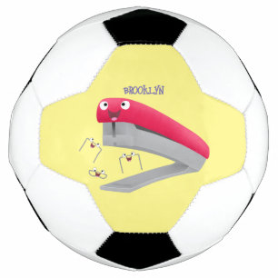 Balón De Fútbol Ilustracion de personalizado de grapadora de color
