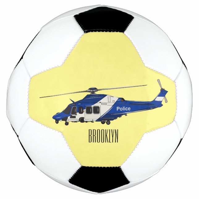 Balón De Fútbol Ilustracion de personalizado de helicópteros de la (Anverso)