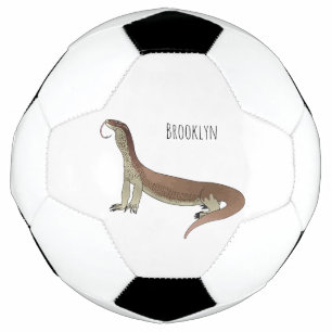 Balón De Fútbol Ilustracion de personalizado de lagarto de monitor