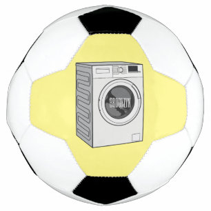 Balón De Fútbol Ilustracion de personalizado de lavadora