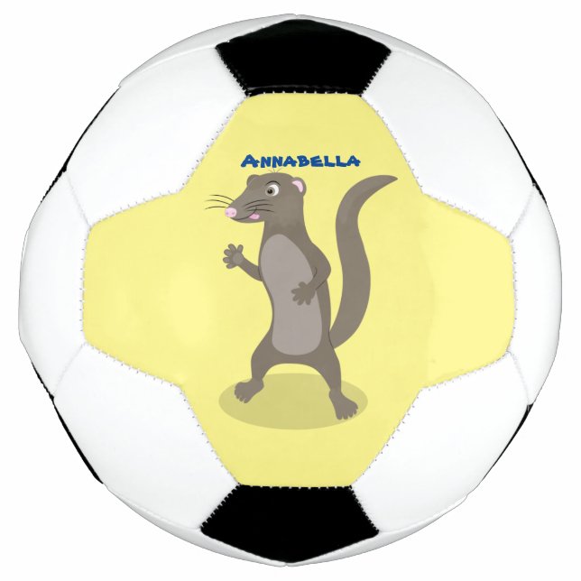 Balón De Fútbol Ilustracion de personalizado de mongosis suave (Anverso)