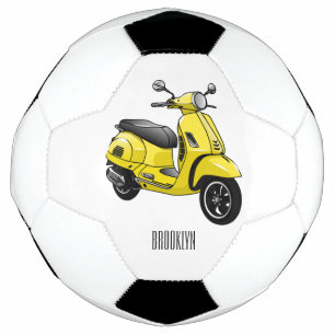 Balón De Fútbol Ilustracion de personalizado de motocicleta con ci