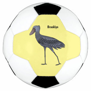 Balón De Fútbol Ilustracion de personalizado de pájaro Shoebill
